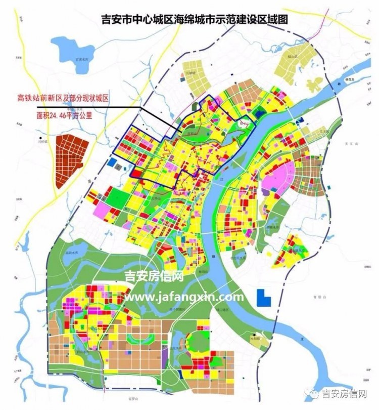 吉州区,青原区,吉安县,庐陵新区:组织推进辖区内负责的海绵城市项目早