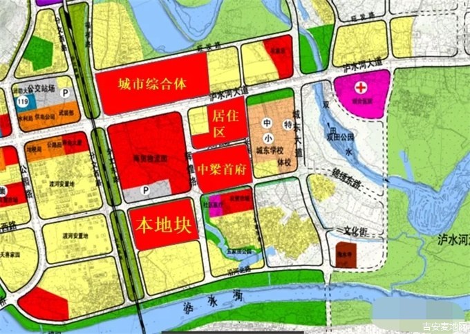该地块位于安福县重点打造板块,县委县政府,会展中心,质监局,城管局