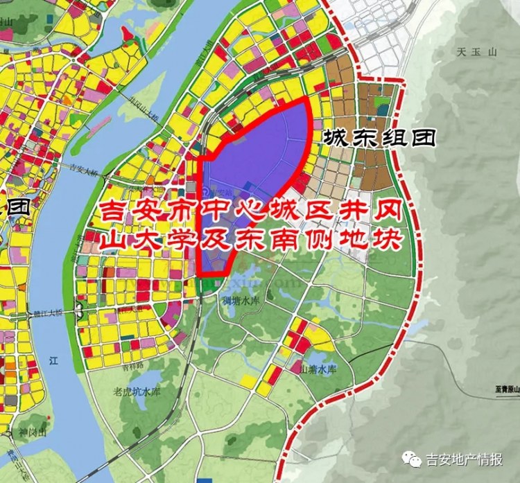 井冈山市规划图图片